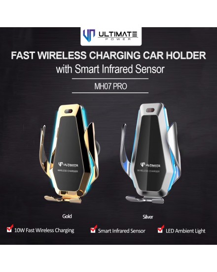 Ultimate Power Smart Infrared Sensor Fast Wireless Charging Car Air Vent Holder
