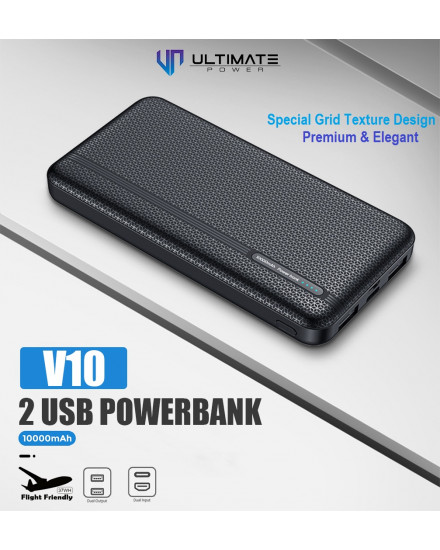 Ultimate Power 2USB Powerbank 10000mAh V10