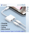 Ultimate Audio Converter Type-C to Double Type-C AU8C Pro