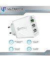 Ultimate Power HCH3QC Super Fast Charging 3 USB Charger QC 3.0 Original