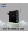 Ultimate Super Fast Charger 5 Ports GaN 140W with LED Display GAN14-PRO