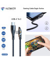Ultimate Data Cable Gaming USB-C to Type-C 2M 100W Super Fast Charging
