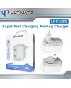 Ultimate Power Super Fast Charging Folding Charger PD + QC 3.0 Original