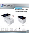 Ultimate Power 5 USB Power Strip Wireless + Fast Charging QC 3.0