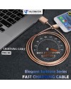 Ultimate Power Elegant Suitcase Series Fast Charging Cable Lightning 1M 