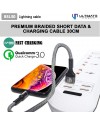 Ultimate Power Premium Braided Kabel Data and Charging Cable 30CM Lightning