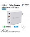 Ultimate Power 4USB QC+PD Fast Charging International Travel Charger