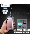 Ultimate Power L10 Pro QC+PD Fast Charging Powerbank 10000mAh with LED Digital
