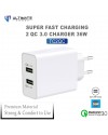Ultimate Power Super Fast Charging Double QC 3.0 Charger 36W