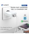 Ultimate Power Super Fast Charging Double QC 3.0 Charger 36W