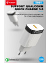 Ultimate Power Charger Fast Charging QC 3.0 free Micro USB Cable TC01Q-V 1USB