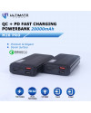 Ultimate Power M20 PRO QC+PD Fast Charging Powerbank 20000mAh