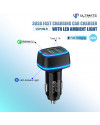 Ultimate Power 3USB Fast Charging Car Charger with LED Ambient Light