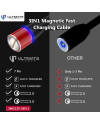Ultimate Power 3in1 Magnetic USB Data Cable Fast Charging 3MG120 Original